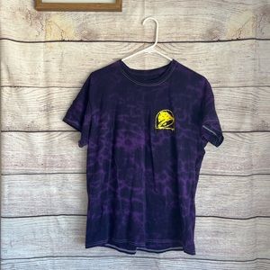 Taco Bell men’s purple tie dye graphic t shirt sz S